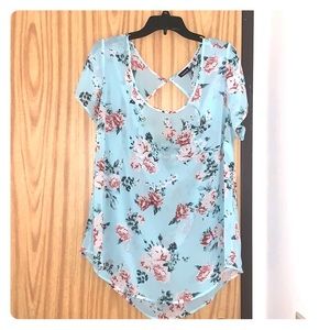 Sheer floral top